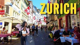 Summer in Zurich Switzerland 4K Walking Tour Zurich City | Old Town