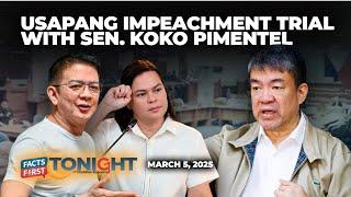 Koko Pimentel preparing draft rules for Sara Duterte impeachment trial