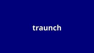 what is the meaning of traunch