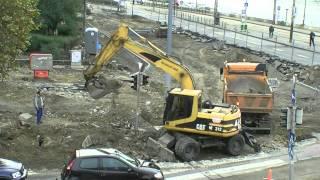 Caterpillar M312 excavator in Budapest