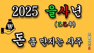 [2025년 운세] 을사년 돈 좀 만지는 사주!!