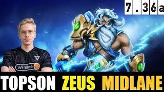 TOPSON  [ZEUS] MID 7.36A- DOTA 2 HIGHEST MMR MATCH #dota2gameplay     #dota2gameplay   #topson