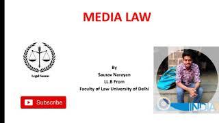 MEDIA LAW | INTRODUCTION TO MEDIA LAW