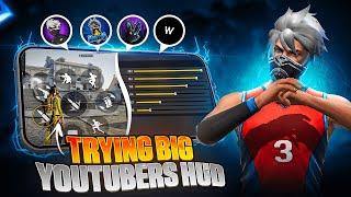 Try This GoD Level Headshot Hud   | Playing With Big YouTubers HUD | best Setting + Dpi + sensi