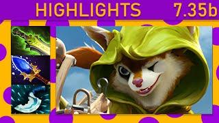 ⭐Hoodwink 30+ K/A! Support Highlights 7.35b - Dota 2 Top MMR