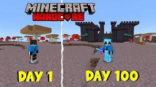 I Survive 100 Days on a Masrom Only World in Minecraft Hardcore in Hindi 