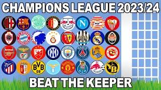 Beat The Keeper - Champions League 2023/24 - Algodoo Marble Race