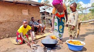 African village life #cooking  village food for Breakfast