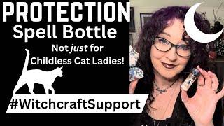 Make A Protection Bottle for Feeling Safer in Difficult Times #WitchcraftSupport Tag