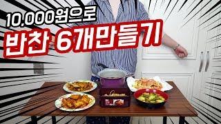 만원으로 일주일 먹는 반찬 6가지 만들기 / 자저씨의 자취요리