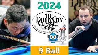 Lee Vann Corteza vs Justin Hall - 9 Ball - 2024 Derby City Classic rd 5