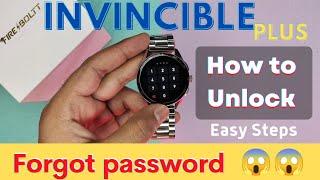 How to disable password lock in fireboltt invincible Plus Smartwatch || Premium Design