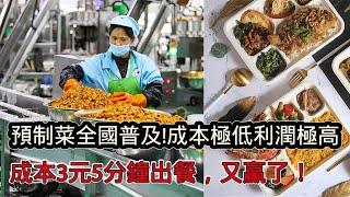 完了！預製菜全國普及，走向全球！成本3元5分鐘出餐，贏麻了！