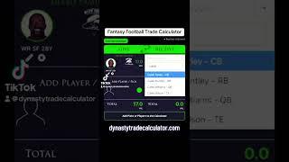 Fantasy Football Trade Calculator #ff #fantasyfootball #trades #fantasyfootballadvice #dynastytrades