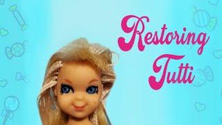 Restoring TUTTI, my chucky looking doll (Barbie's little, little sister)