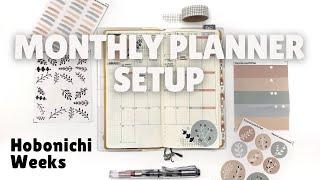 HOBONICHI WEEKS // Monthly Planner Setup