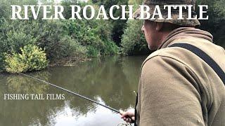 RIVER ROACH BATTLE using a rod given to me many years ago by an angling icon