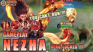 Nezha Honor of Kings (HOK) YOU CAN'T RUN !!! | Locked Hero Fighter Clash Lane - Pro Player Gameplay