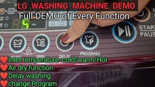 Demo of washing machine | DEMO of LG top loaded washing machine | Demo of LG washing Machine