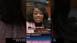 Jasmine Crockett DESTROYS The GOP's Key Witness In Their Biden Impeachment Inquiry