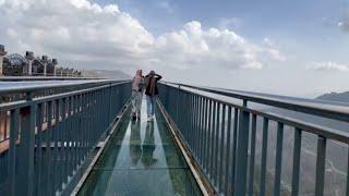 Prince Hussain Park in Al Baha city of SaudiArabHanging bridge ride