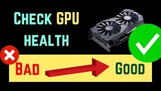 How to check GPU health on a Windows computer  [English]
