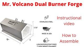 How to Assemble Mr. Volcano Dual Burner Forge.  Hero 2
