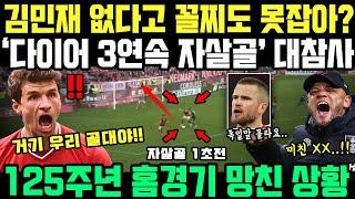 승률 99% 2-0 상황, 다이어 3연속 자살골로 역전패당하자 뮌헨 감독 혼절하며 김민재 외친 이유