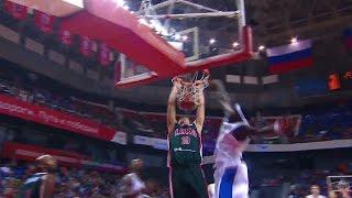 Vladimir Ivlev posterizes Suleiman Braimoh