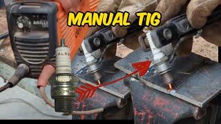 SPARK PLUG GINAWANG TIG TORCH?//Curan Works