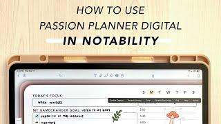 How to Use Passion Planner Digital in Notability