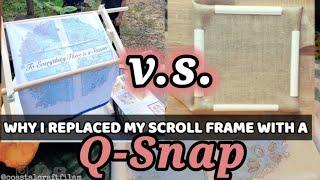 Q-SNAP ASSEMBLY TRICK || Why I returned my SCROLL FRAME? || Cross-stitch