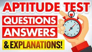 APTITUDE TEST Questions, Answers & Explanations! (How to PASS an APTITUDE TEST with 100%!)