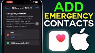 How To Add Emergency Contacts on iPhone in 2025