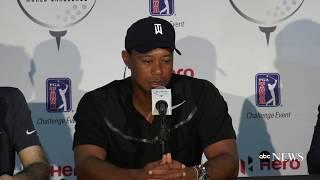 Tiger Woods news conference upon return to competitive golf at Hero World Challenge in the Bahamas