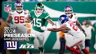 New York Giants vs. New York Jets | 2024 Preseason Week 3 Game Highlights