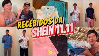 SHEIN 11.11 + ELE NA SHEIN + PRIMEIROS RECEBIDOS MASCULINOS DA SHEIN