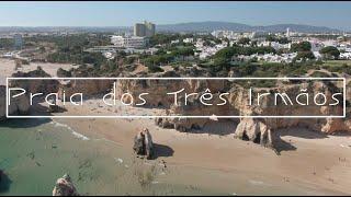 Praia dos Três Irmãos -  Alvor - Algarve - Portugal by drone 4K