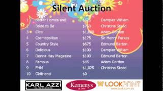 IML Silent Auction Sponsor Banner Display