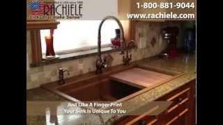 Copper sinks made in the USA by Rachiele