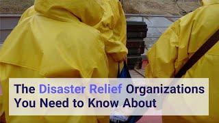 The Disaster Relief Organizations You Need to Know About