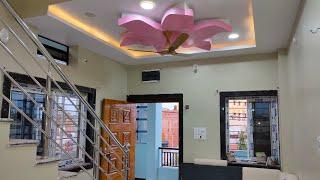 20 x 50 east face duplex house walkthrough with plan