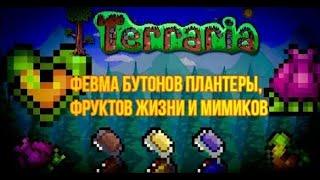 ПРОСТАЯ ФЕРМА ФРУКТОВ ЖИЗНИ, БУТОНОВ ПЛАНТЕРЫ И МИМИКОВ В TERRARIA