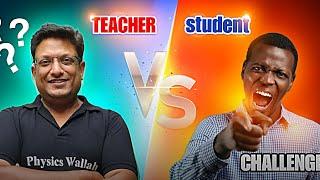 Ashish sir V/S Student | Challenge by student | physics wallah | Saleem sir | prayas 2025 | jee |