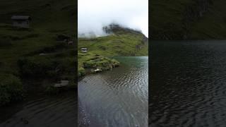 Would you swim in this lake? #switzerland #travel #shorts