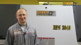 Гидравлический листогибочный пресс Metal Master HPJ 2040 E22  Пусконаладка  Настройка инструмента