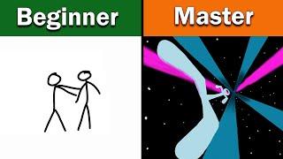 Stickman punch animation as Beginner vs Master |  @flipaclip