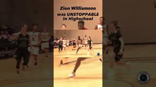 People are quick to forget how UNSTOPPABLE Zion Williamson was in High School #shorts #basketball