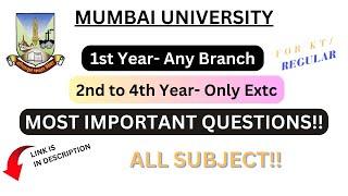 MU Semester Important Question's | Very Important Q | All Semester Imp Q