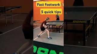 Fast footwork - 5 quick tips